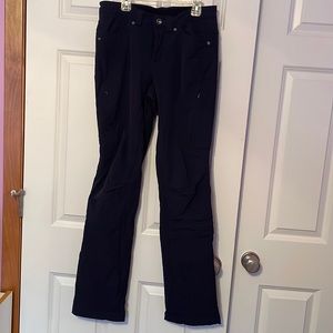 Navy fleece-lined pants